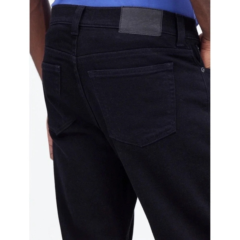 Madewell NWT Men's Athletic Slim Jeans Cool max Denim Black 31x30 - Picture 5 of 11